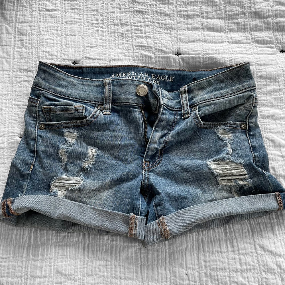 American Eagle Midi Denim Short